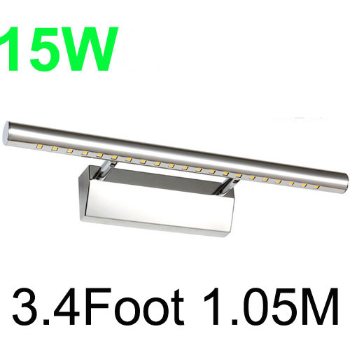 (image for) Bestseller Strip Bar 15W Mirror Front Lights 3.4Foot 1.05M 5050LED With 85-265V Waterproof Driver